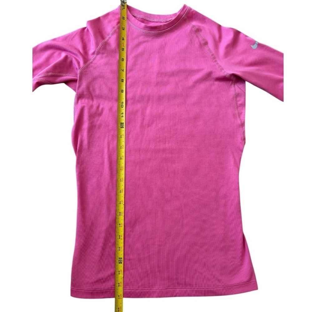 Nike Pro Combat Dri-Fit Compression Pink Long Sleeve Shirt Size Medium - Picture 10 of 10